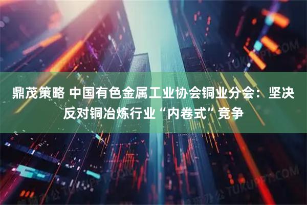 鼎茂策略 中国有色金属工业协会铜业分会：坚决反对铜冶炼行业“内卷式”竞争