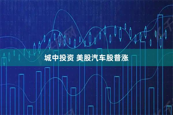 城中投资 美股汽车股普涨