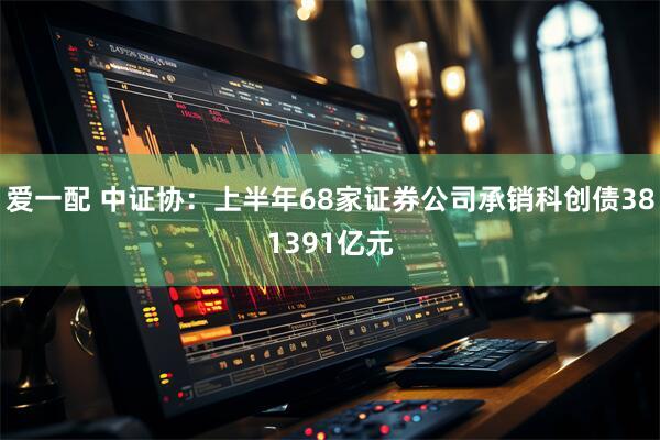 爱一配 中证协：上半年68家证券公司承销科创债381391亿元